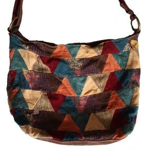 Lucky Brand Boho Hobo Patchwork Purse